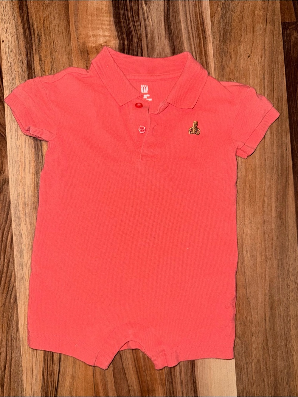 Classic Coral Polo One-Piece for Kids - Baby Gap